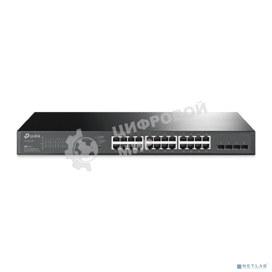 Коммутатор TP-Link TL-SG2428P JetStream гигабитный Smart коммутатор на 24 порта PoE+ и 4 SFP-слота SMB