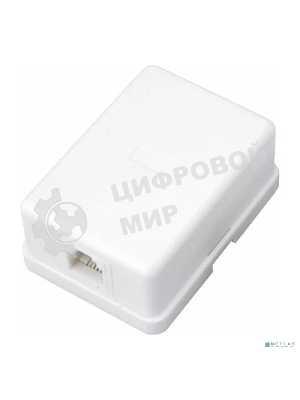 Рoзетка телефонная внешняя Rexant, 1 порт RJ-14(6P-4C), категория 3, (50 шт/уп)