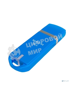 Флешка USB Maxvi P3 8Gb USB 2.0 sky blue, монолит с колпачком, ABS пластик
