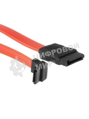 Кабель интерфейсный SATA Cablexpert CC-SATADATA90-N, Sata3 7pin/7pin угловой, медн.проводник, 50 см, пакет