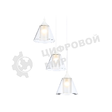 Светильник Ambrella light TR3553/3 WH/CL/FR белый/прозрачный/белый матовый E27/3 max 40W D340*800