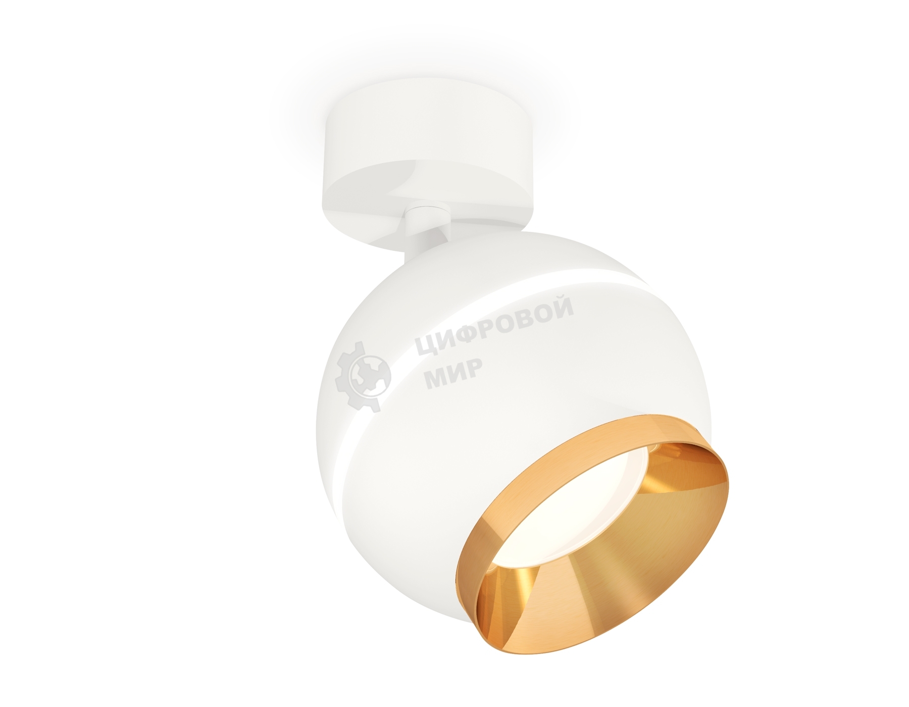 Комплект поворотного светильника Ambrella light XM1101004 SWH/PYG белый песок/золото желтое полированное MR16 GU5.3 LED 3W 4200K (A2202,C1101,N7034)