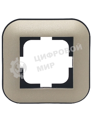 Ovivo Рамка 1-местн. ЛОФТ (LOFT), антрацит/черный, 404-130008-096