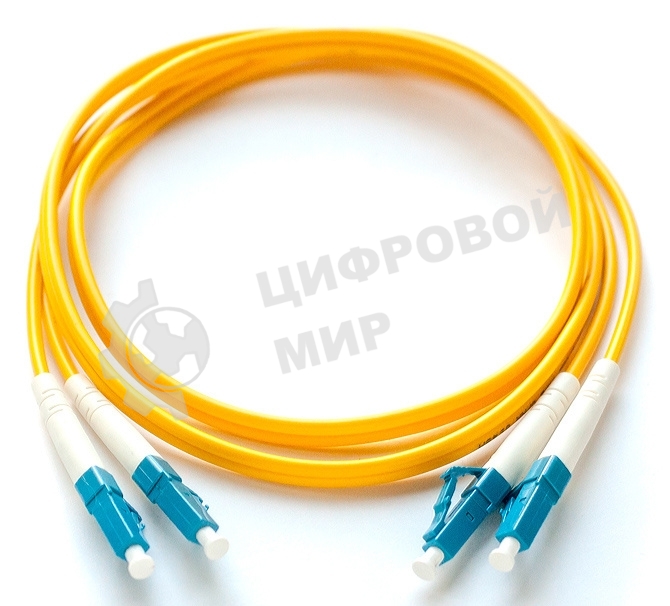 Патч-корд LANMASTER LAN-2LC-2LC/OM4-1.0 2x50/125 OM4 LC дуплекс-LC дуплекс 1м LSZH желтый