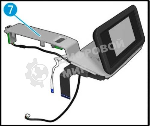 Панель управления (дисплей) в сборе HP DJ T830 MFP (F9A30-67043)