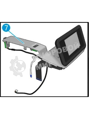 Панель управления (дисплей) в сборе HP DJ T830 MFP (F9A30-67043)