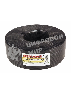 Кабель Rexant RG-58 A/U, (64%), 50 Ом, 100м., черный 01-2003