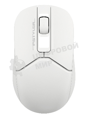 Мышь беспроводная A4Tech Fstyler FG12S белый, 1200 dpi, радиоканал, USB, кнопки - 3