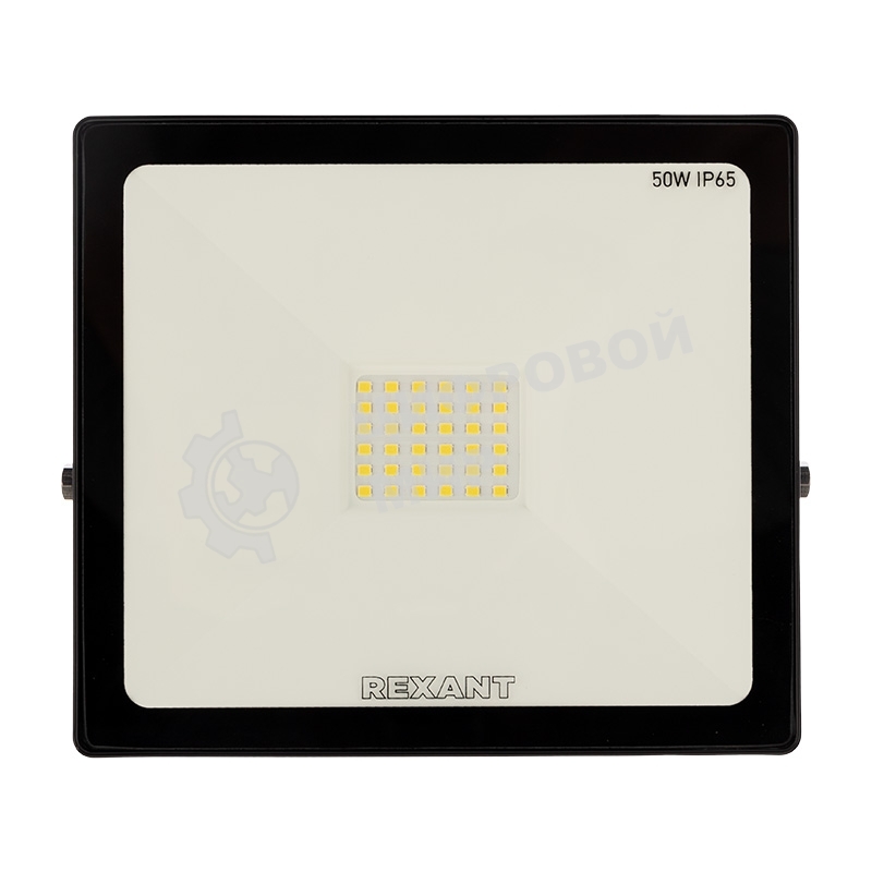 Прожектор светодиодный Rexant 50 Вт 200–260В IP65 4000 лм 6500 K холодный свет
