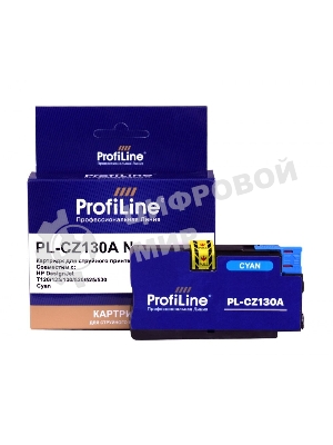 Картридж струйный ProfiLine PL-CZ130A №711 для принтеров HP DESIGNJET T120/T520 Cyan