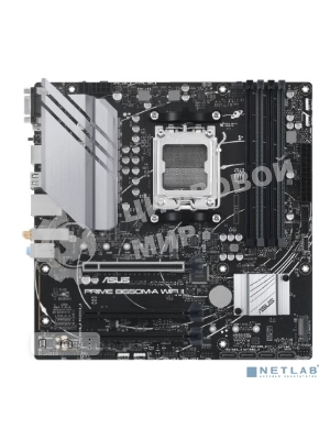 Материнская плата ASUS PRIME B650M-A WIFI II, AM5, AMD B650, 4xDDR5, 4xSATA, 2xM.2, 1xPCI-E 4.0 x16, 2xPCI-E 4.0 x1, 1xHDMI, 1xDP, 1xVGA, 1x 2.5Gb LAN, 2xUSB-A 3.2 Gen 2, 2xUSB-A 3.2 Gen 1, 4xUSB-A 2.0, 3x3.5 мм, 7.1, Micro-ATX
