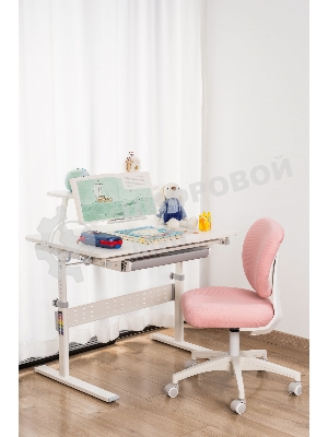 Кресло Cactus CS-CHR-3594PK розовый, ткань, 75 кг, механизм качания