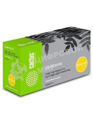 Картридж лазерный Cactus CS-WC3315X (106R02310) черный (5000 стр.) для Xerox WorkCentre 3315/3325