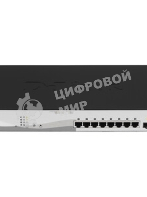 Коммутатор D-Link DGS-1210-10MP/FL2A, 8×1 Гбит/с PoE + 2×1 Гбит/с SFP, настраиваемый
