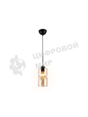 Светильник подвесной TR3555 BK/TI черный/янтарь E27 max 40W D110*1200