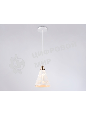 Светильник Ambrella light TR8429 WH/FGD белый/золото E27 max 40W D180*800