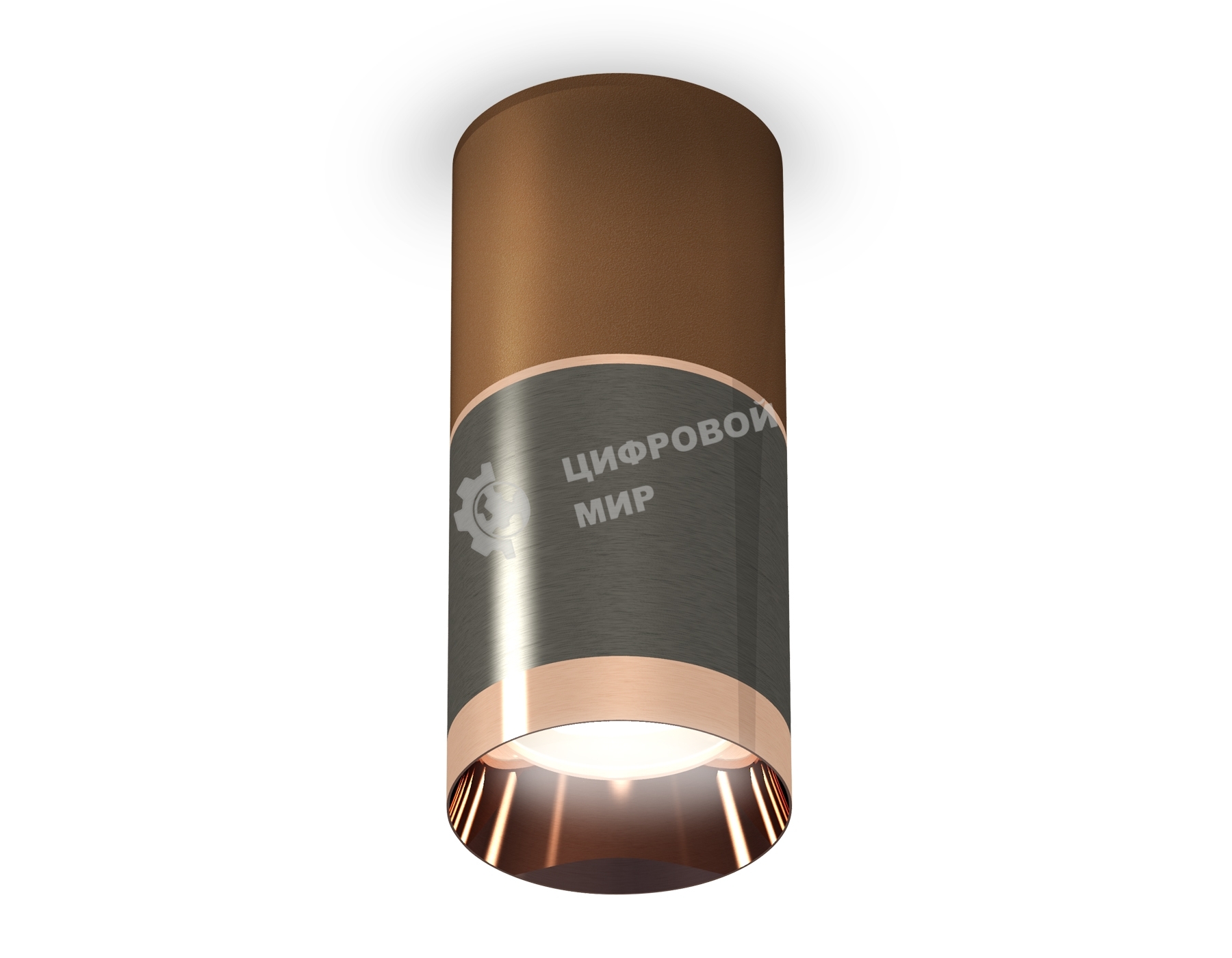 Светильник Ambrella Light XS6303021 DCH/CF/PPG черный хром/кофе песок/золото розовое полированное MR16 GU5.3