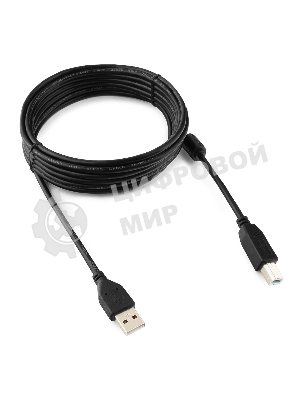 Кабель Gembird USB 2.0 PRO для соед. 4.5м AM/BM позол.конт., фер.кол., пакет