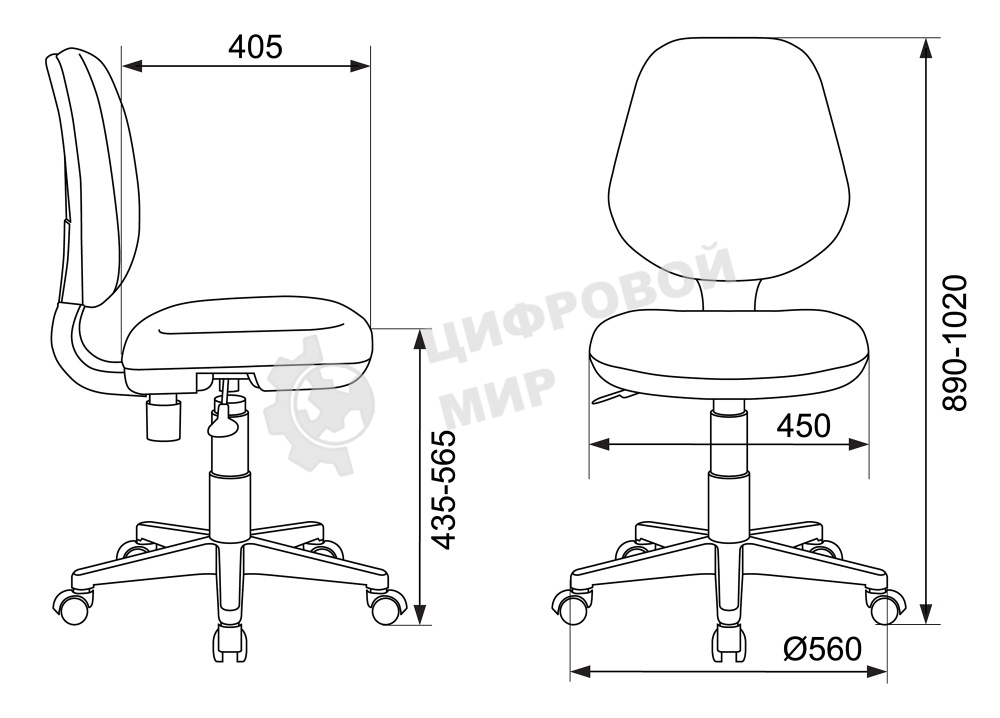Кресло детское Бюрократ CH-W213/TW-13A розовый TW-13A (пластик белый)