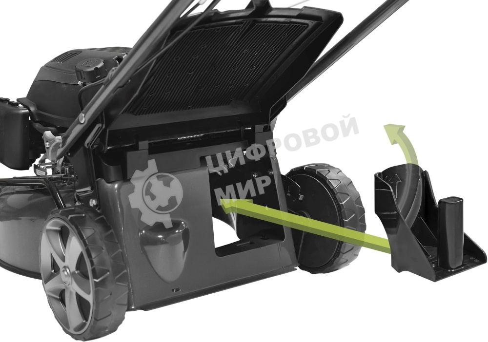 Газонокосилка CARVER LMG-2646HM бенз., 2.6 кВт, шир.46см колеса 7''/8'' травосб.65л мульчиров.