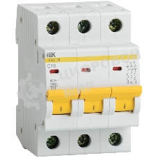 Выключатель автоматический модульный 3п B 25А 4.5кА ВА47-29 IEK MVA20-3-025-B