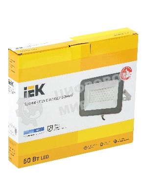 Прожектор СДО 07-50 LED 50Вт IP65 6500К сер. IEK LPDO701-50-K03
