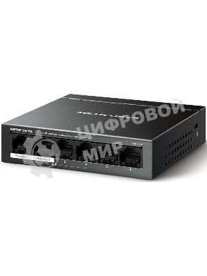 Коммутатор настольный Mercusys MS106LP с 6 портами 10/100 Мбит/с (4 порта PoE+)