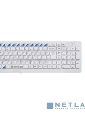 Комплект клавиатура+мышь Defender Skyline 895 беспроводной, USB, 2000 DPI, белый