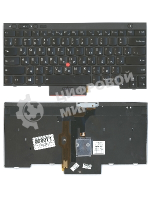 Клавиатура для ноутбука Lenovo ThinkPad T430 T430I X230 T530 L430 L530 черная с подсветкой