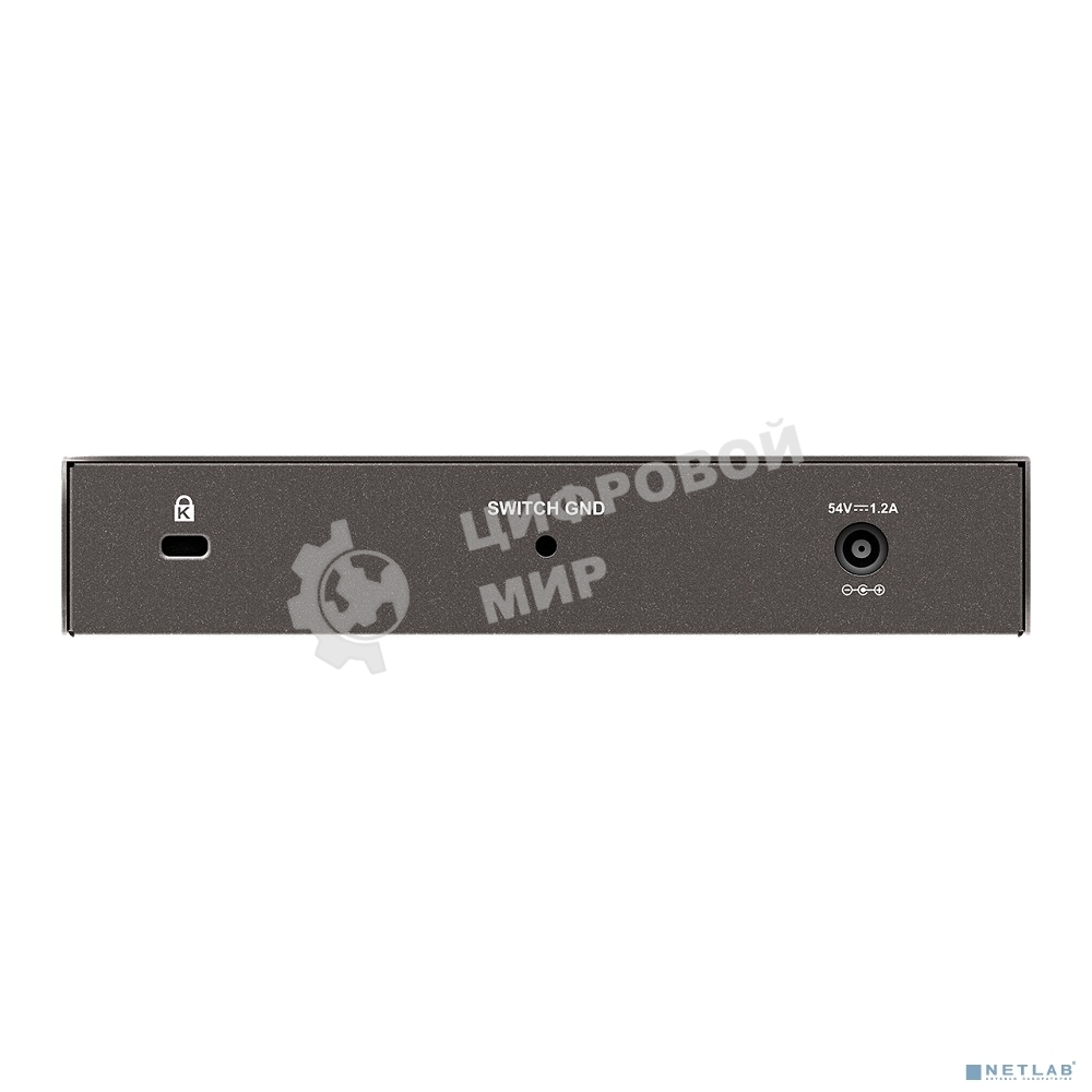 Коммутатор неуправляемый D-Link DGS-1008P/F3A с 8 портами 10/100/1000Base-T (4 порта PoE 802.3af/at, PoE-бюджет 60 Вт)