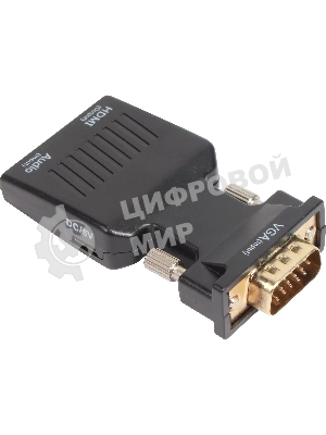 Переходник VCOM CA337A VGA(M)+audio+microUSB --> HDMI(F)1080*60Hz