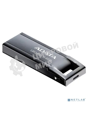 Флешка USB ADATA UR340 (AROY-UR340-64GbK), 64Gb, USB 3.2, R/W 100/30, черный