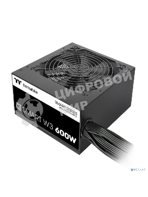 Блок питания Thermaltake Smart W3 600W, ATX 3.1, APFC, 12cm Fan, 80 PLUS, Retail