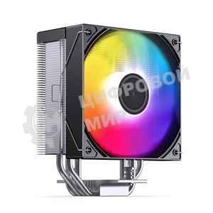 Кулер для процессора CPU Cooler JONSBO CA40 ARGB (225W, 4-pin PWM, 157mm, Al/Cu, 4x6mm, ARGB, 1x120mm, 69.61CFM, 32.6dBA, 1800RPM, S: 1851/1700/1200/115X, AM4/AM5 Black)