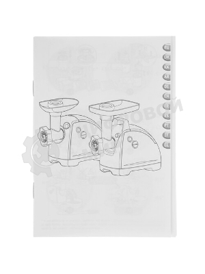 Мясорубка электрическая Moulinex ME682832 черный, 2000 Вт, 2.6 кг/мин, реверс, защита от перегрузки, насадки - 4