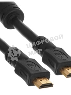 Кабель Cablexpert HDMI CC-HDMI4-20M, 19M/19M, v2.0, медь, позол.разъемы, экран, 20м, черный, пакет