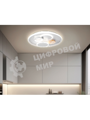 Светильник Ambrella light FL4803 GR серый 3000K-6400K 70W D500*95 (ПДУ ИК)