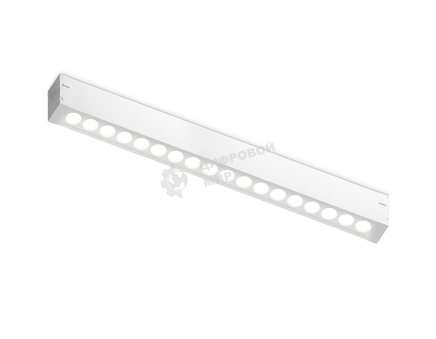 Светильник светодиодный трековый для шинопровода Magnetic Ambrella light GL1725 WH белый IP20 15W 4200K 220V 24° 342*25*42 (Без ПДУ)