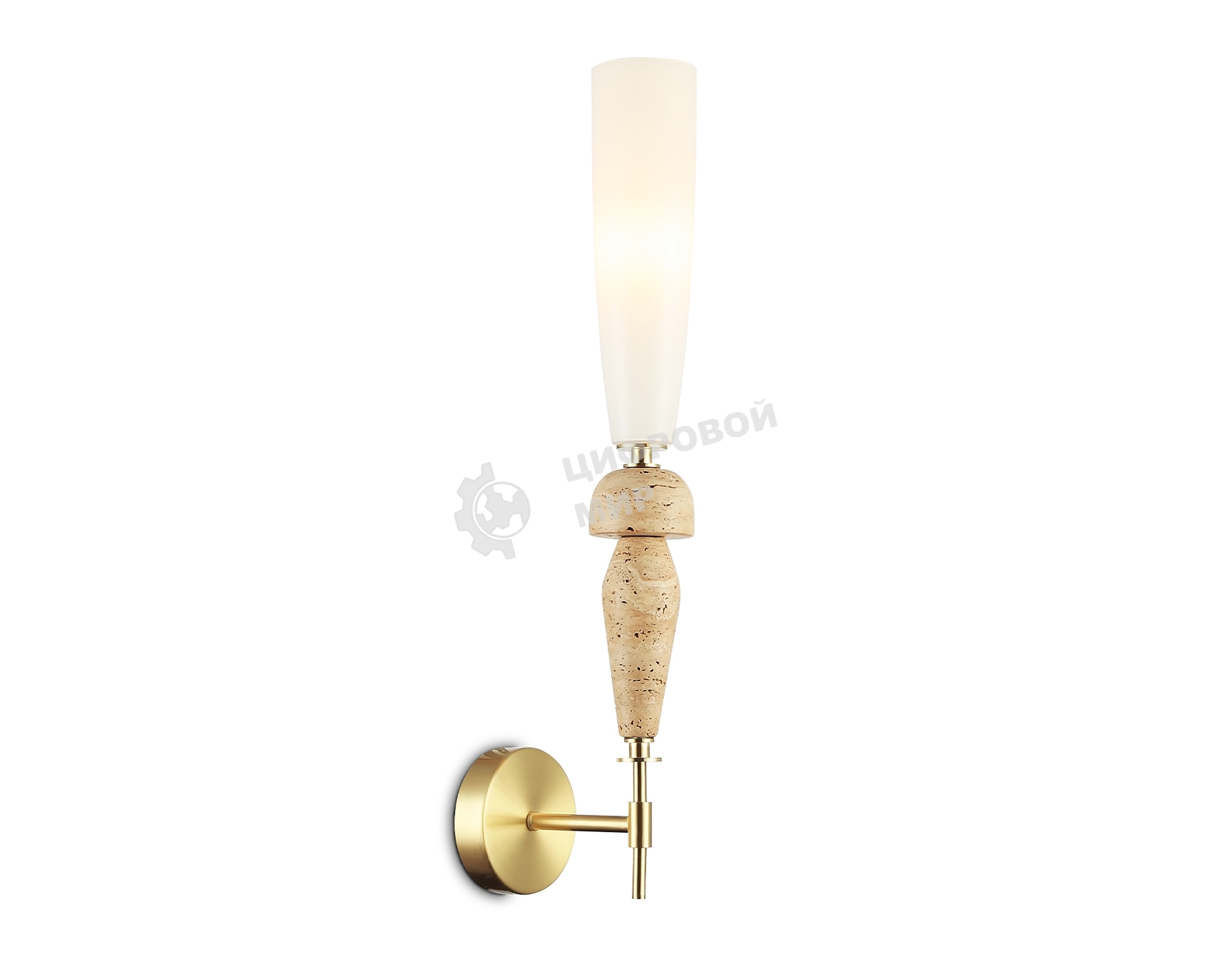 Настенный светильник Ambrella light LH75369 GD/WH золото/белый G9 max 28W 70*150*560