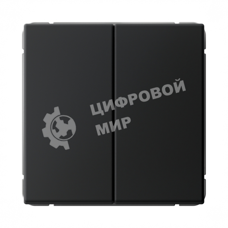Выключатель 2-кл. ArtGallery (сх. 5) 10AX механизм карбон SE GAL001051