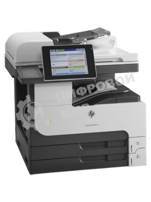 МФУ лазерное HP LaserJet Enterprise MFP M725dn (CF066A), A3, ч/б, печ. до 41 стр/мин., скан. до 50 стр/мин., 1200 x 1200 dpi (печать) 600x600dpi (скан.), USB, RJ-45, Air Print