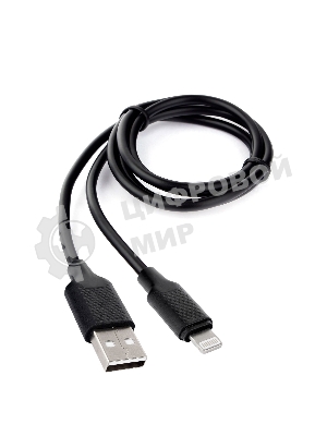 Кабель Cablexpert для Apple CCB-USB-AMAPO2-1MB, AM/Lightning, издание Classic 0.2, 1м, черный, блистер