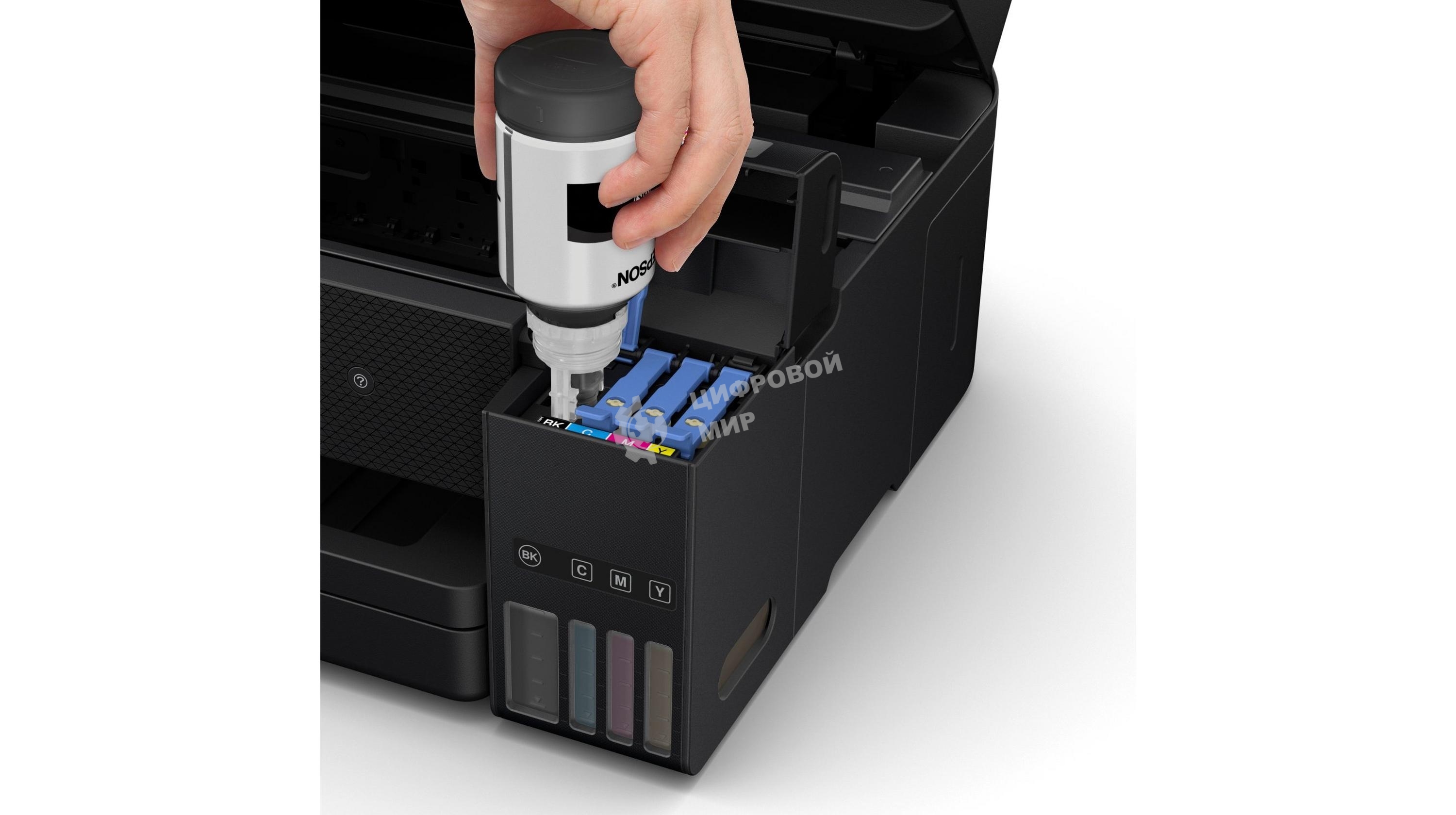 МФУ струйное Epson L6290, (C11CJ60505/C11CJ60405/C11CJ60507/C11CJ60408/C11CJ60406), А4, цветной, печ. до 15/8.5 стр/мин., 4800x1200 dpi (печ.), 1200 x 2400 dpi (скан.), Wi-Fi, Ethernet, USB