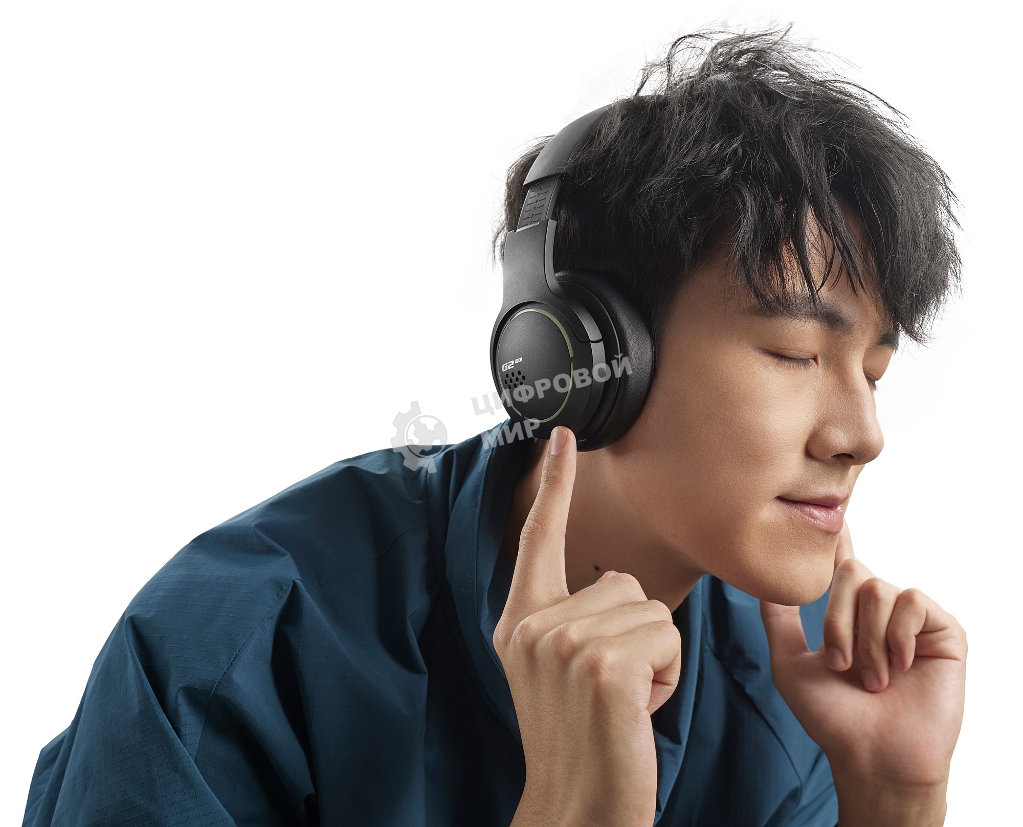 Наушники с микрофоном Edifier G2BT черный накладные BT оголовье