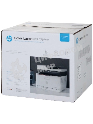 МФУ лазерное HP Color LaserJet 179fnw (4ZB97A), А4, цветной, печ. до 18 стр/мин. (ч/б) до 4 стр/мин. (цвет), скан. до 15 стр/мин. (ч/б) 6 стр/мин. (цвет), 600x600dpi, USB, RJ-45, Wi-Fi, Air Print, Mopria