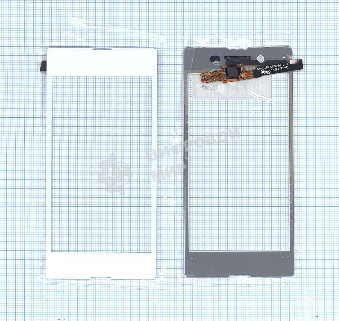 Сенсорное стекло (тачскрин) для Sony Xperia E3 (D2202) белое