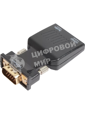Переходник VCOM CA337A VGA(M)+audio+microUSB --> HDMI(F)1080*60Hz