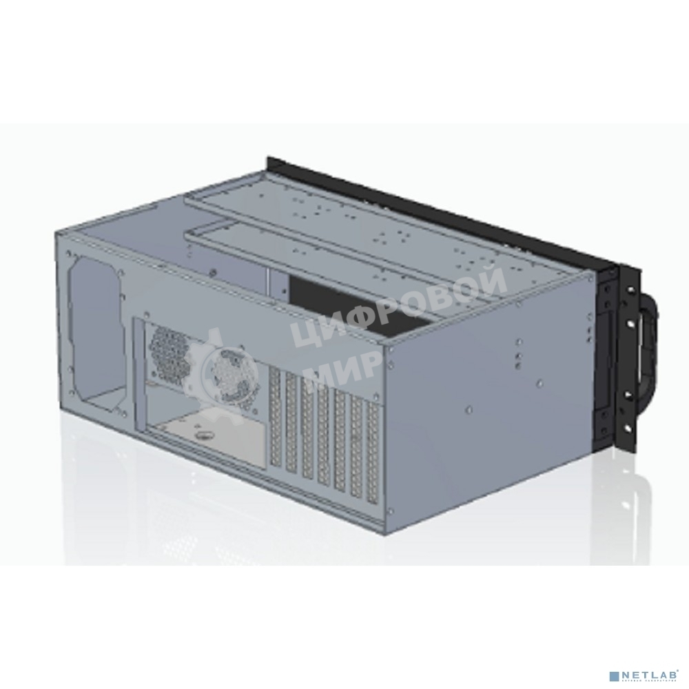 Корпус Procase 4U350-08 4U server case,8HDD,черный,без блока питания PS/2 ATX,глубина 350мм, MB SSI CEB 12