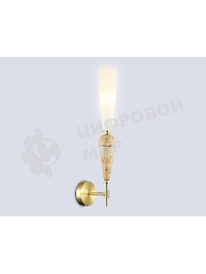 Настенный светильник Ambrella light LH75369 GD/WH золото/белый G9 max 28W 70*150*560