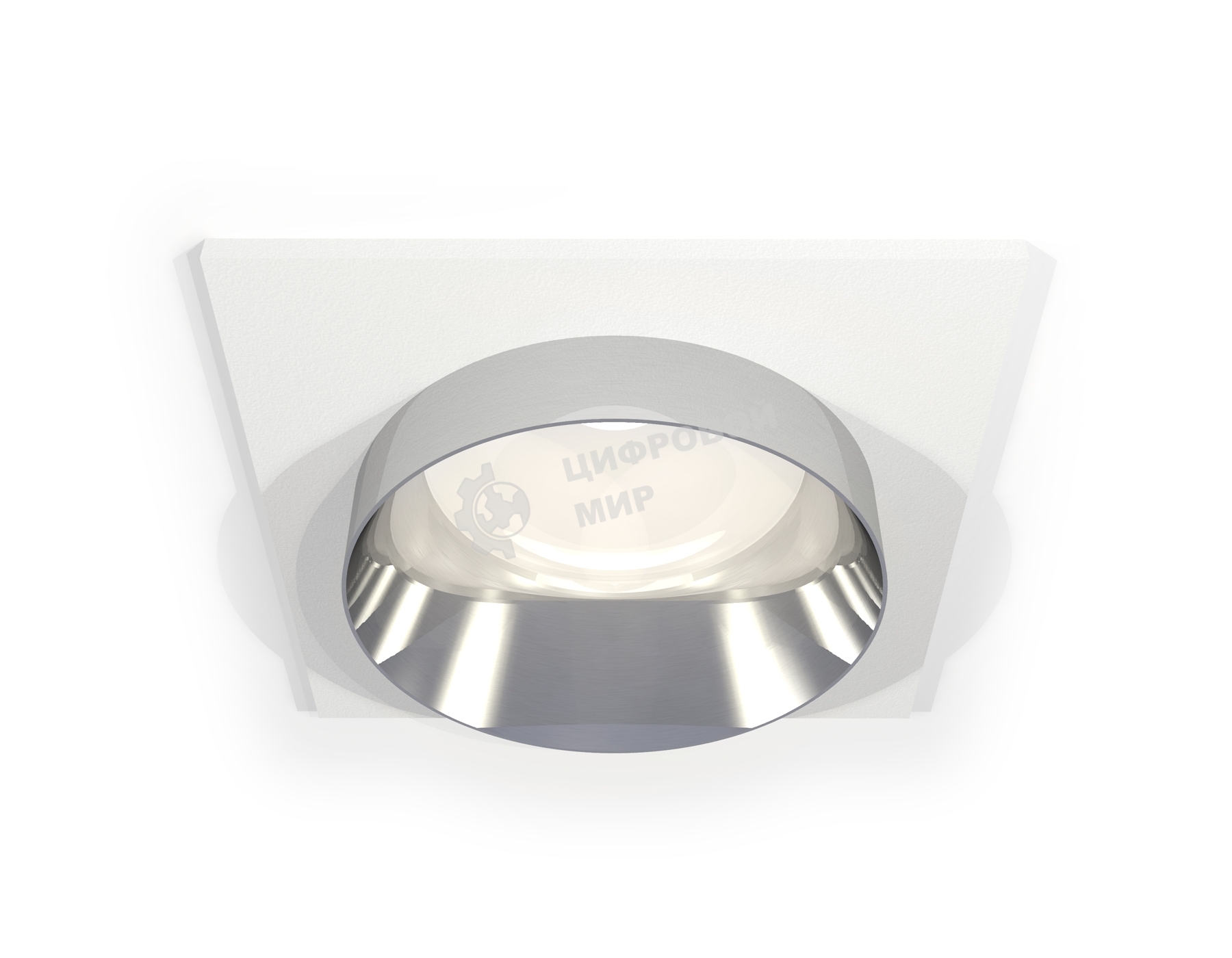 Комплект встраиваемого светильника Ambrella light XC6520022 SWH/PSL белый песок/серебро полированное MR16 GU5.3 (C6520, N6132)